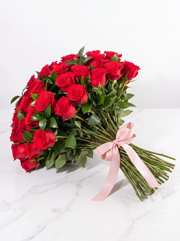 Amor verdadero 24 Rosas Rojas + Globo Personalizado Gratis